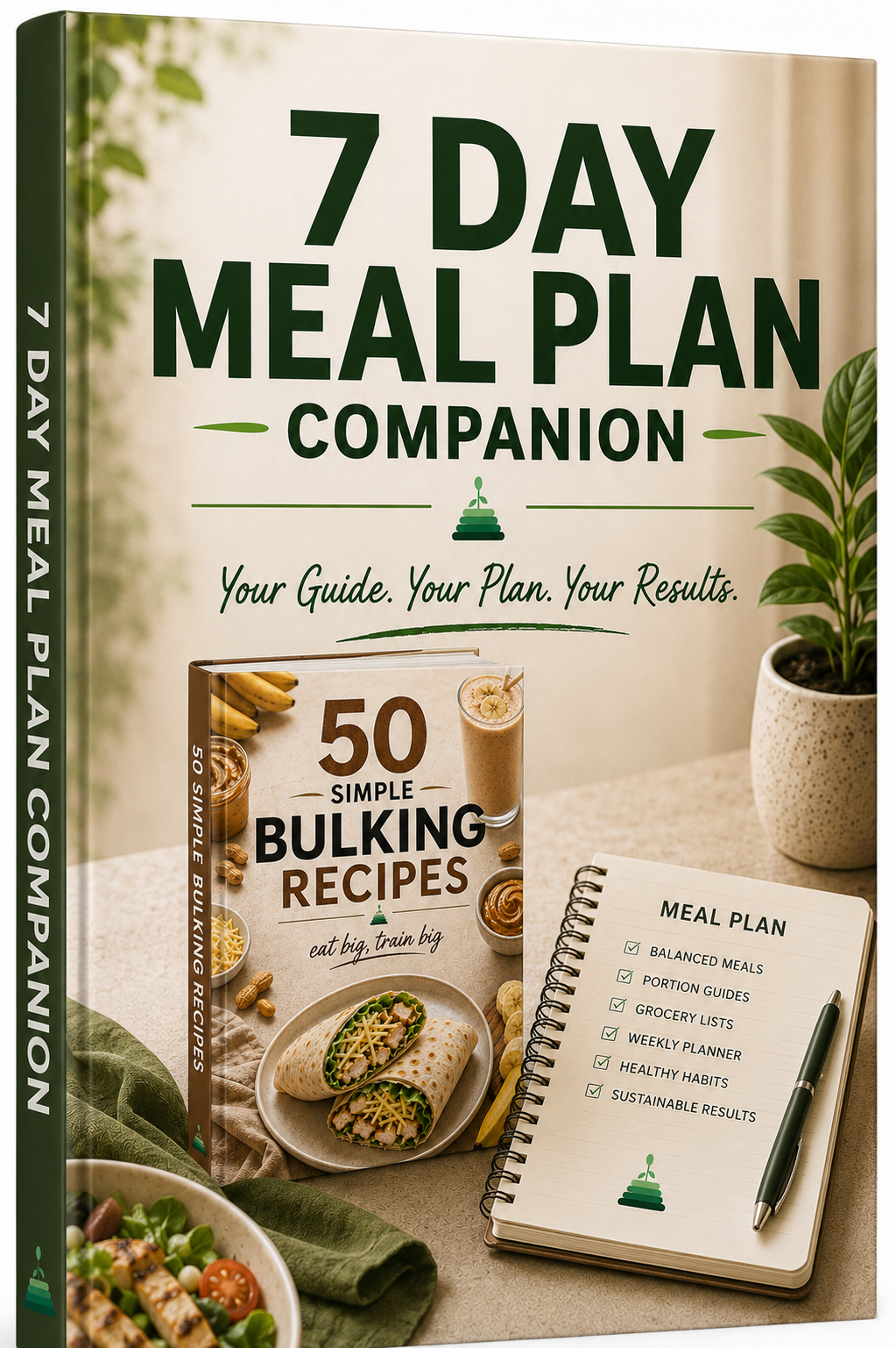 7 Day Meal Plan Companion - For 50 Simple Bulking Recipes